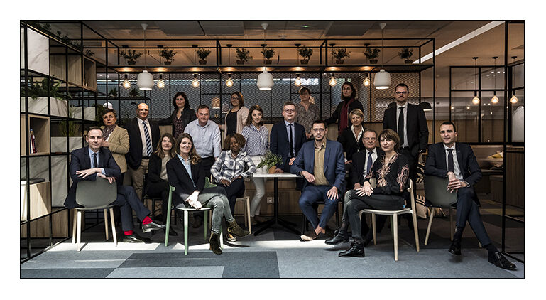 Équipe Caisse d'Epargne IDF - photo de groupe corporate
